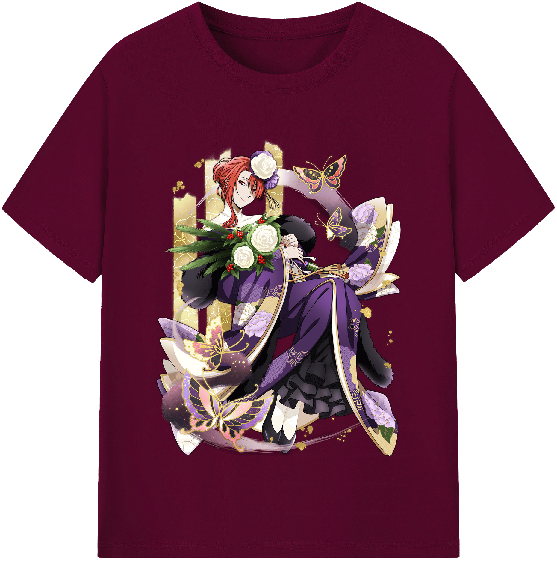 （画像用） 文豪ストレイドッグス Bungo Stray Dogs レディースカジュアルプリントTシャツ（綿100％）